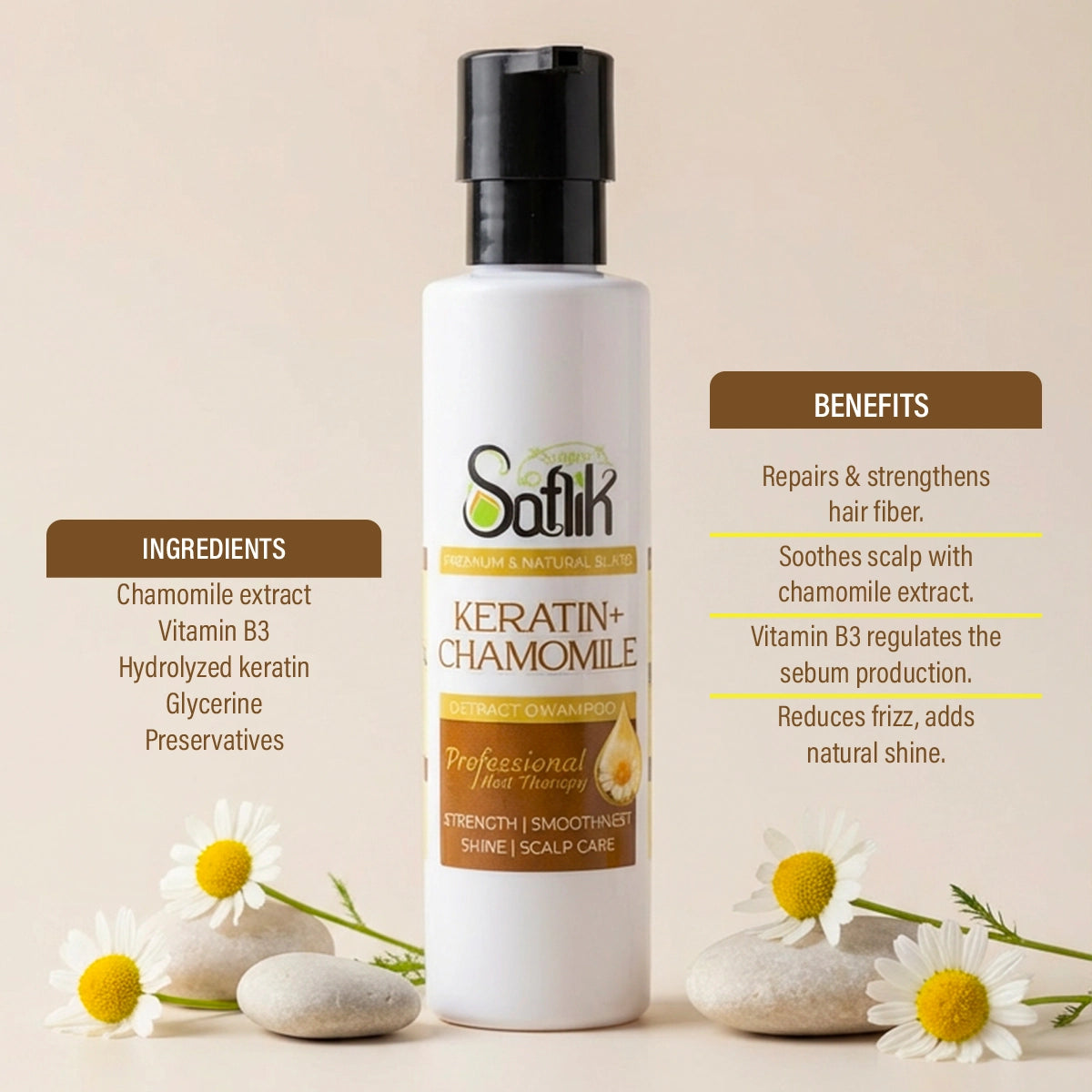 Regrowth Hair Oil + Keratin & Chamomile Shampoo