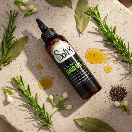 Cold-Processed Hair Oil + Keratin & Chamomile Shampoo